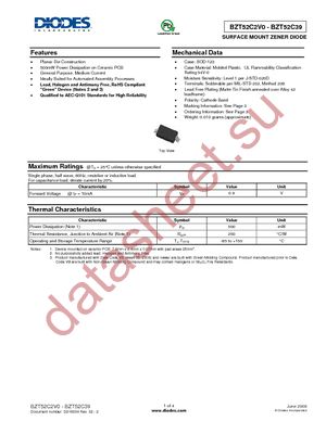 BZT52C13-7-F datasheet  